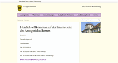 Desktop Screenshot of amtsgericht-bretten.de
